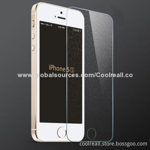 2014 Top Seller Good Price for Star Set Series Tempered Glass Screen Protector for iPhone 5S, OEM